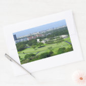 Manila American Cemetery en Memorial i Rechthoekige Sticker (Envelop)