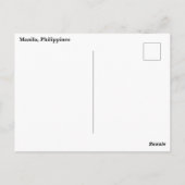 Manila Bay Filipijnen Briefkaart (Achterkant)