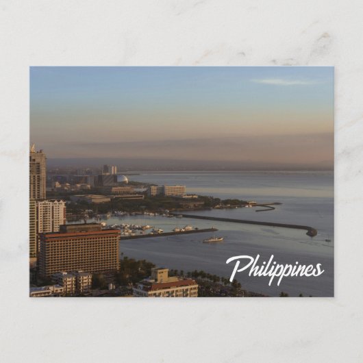 Manila Bay Filipijnen Briefkaart (Voorkant)