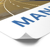 Manila Bay Filipijnen Reisprint Poster (Hoek)