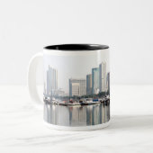 Manila Bay Filipijnen Tweekleurige Koffiemok (Voorkant links)