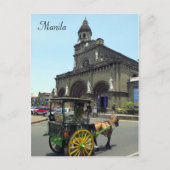 manila cathedraal karretje briefkaart (Voorkant)