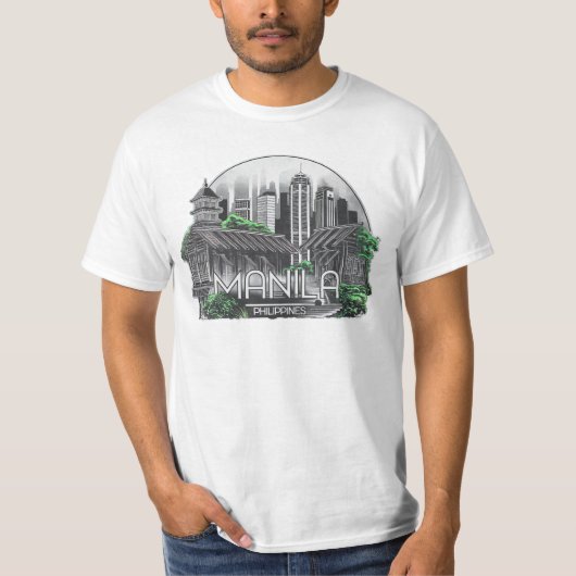 Manila City Filipijnen T-shirt (Voorkant)