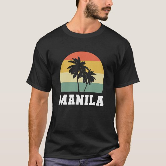 Manila Coconut Tree Filipino T-shirt (Voorkant)