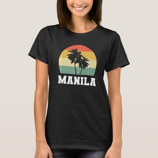 Manila Coconut Tree Filipino T-shirt (Voorkant)