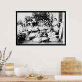 Manila Embroidery Class 1901 Poster (Keuken)