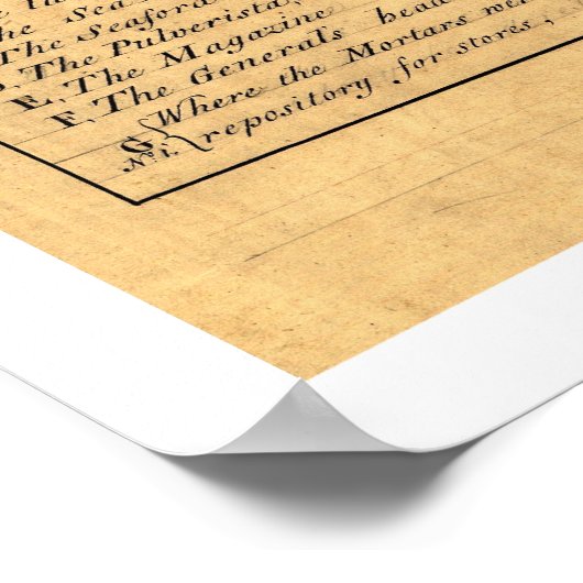 Manila Filipijnen — Attack Map 1762 Poster (Hoek)