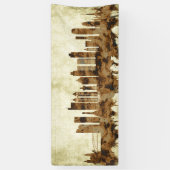 Manila Filipijnen Cityscape Spandoek (Verticaal)