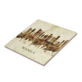 Manila Filipijnen Cityscape Tegeltje (Zijkant)