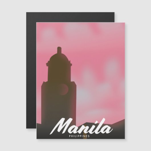 Manila Filipijnen reisposter. (Voorkant / Achterkant)