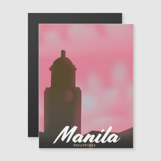 Manila Filipijnen reisposter. (Voorkant / Achterkant)