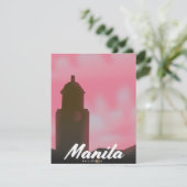 Manila Filipijnen reisposter. (Staand voorkant)