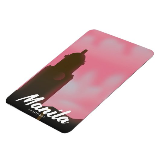 Manila Filipijnen reisposter. Magneet (Linkerzijde)