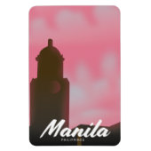 Manila Filipijnen reisposter. Magneet (Verticaal)