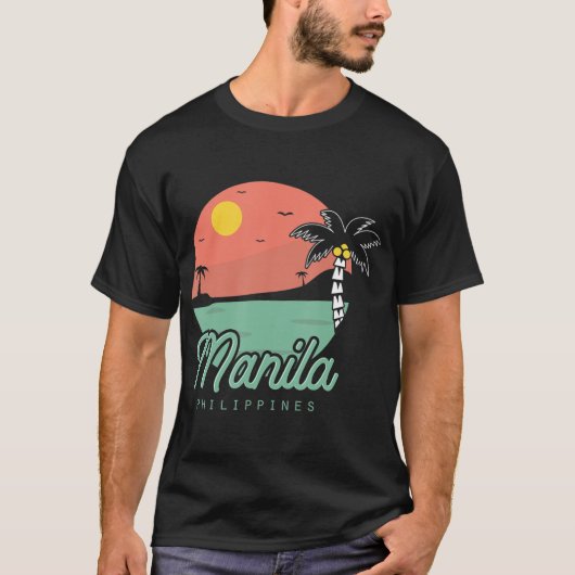Manila Filipino Pinoy Summer Philippines T-shirt (Voorkant)