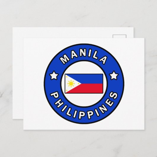 Manila Filippijnen Briefkaart (Voorkant / Achterkant)