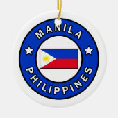 Manila Filippijnen Keramisch Ornament (Voorkant)