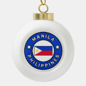 Manila Filippijnen Keramische Bal Ornament (Voorkant)
