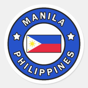 Manila Filippijnen Ronde Sticker