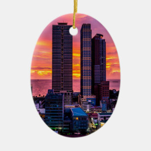 Manila Filippijnen Skyline Keramisch Ornament
