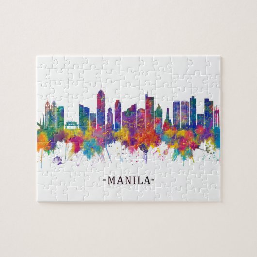 Manila Filippijnen Skyline Legpuzzel (Horizontaal)