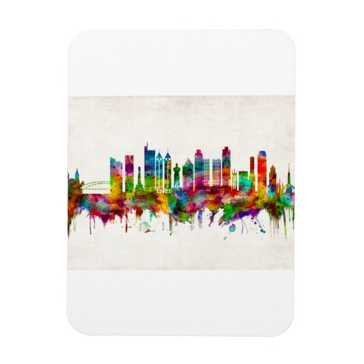 Manila Filippijnen Skyline Magneet (Verticaal)