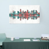 Manila Filippijnen Skyline Spandoek (Beurs)