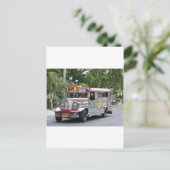 Manila Jeepney Briefkaart (Staand voorkant)