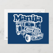 Manila Jeepney Briefkaart (Voorkant / Achterkant)