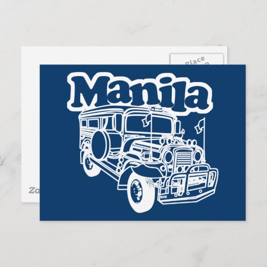 Manila Jeepney Briefkaart (Voorkant / Achterkant)