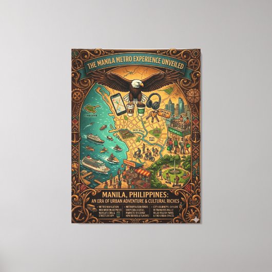 Manila Metro Experience Canvas Afdruk (Voorkant)