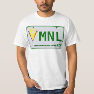 Manila (MNL) Philippine License Bord T-shirt