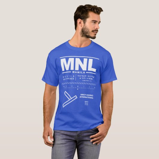 Manila Ninoy Aquino Int'l Airport MNL T-shirt (Voorkant volledig)