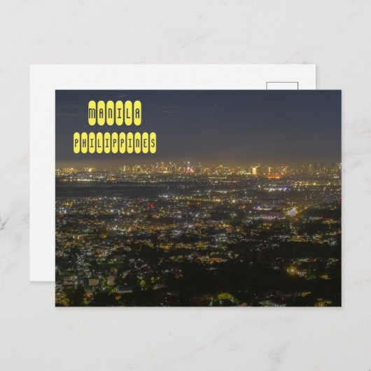 Manila Overlook Briefkaart (Voorkant / Achterkant)