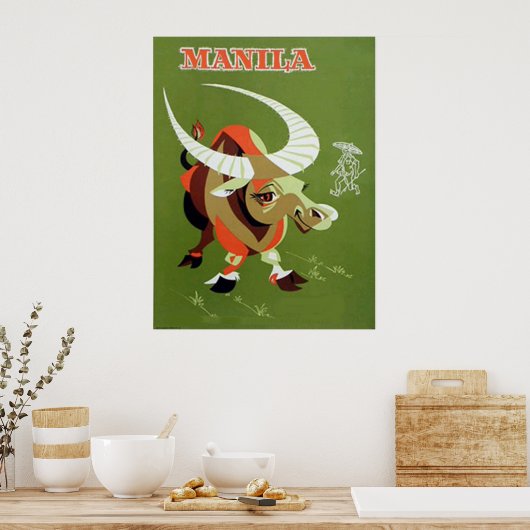 Manila philipines vintage poster (Keuken)