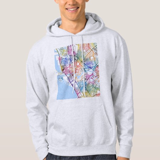  Manila Philippines City Map Hoodie (Voorkant)