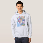  Manila Philippines City Map Hoodie (Voorkant volledig)