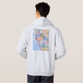  Manila Philippines City Map Hoodie (Achterkant volledig)