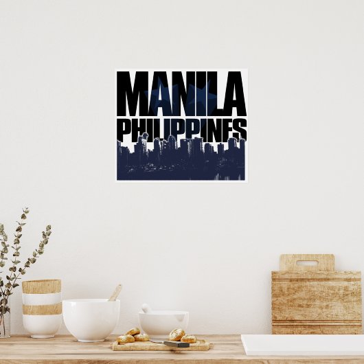 Manila PHILIPPINES Poster (Keuken)