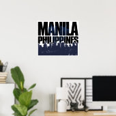 Manila PHILIPPINES Poster (Thuiskantoor)