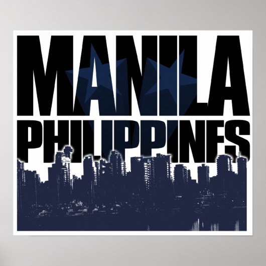 Manila PHILIPPINES Poster (Voorkant)