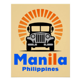 Manila Philippines Southeast Asia Perfect Poster