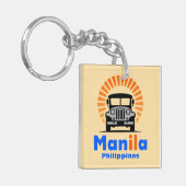 Manila Philippines Southeast Asia Sleutelhanger (Voorkant Links)