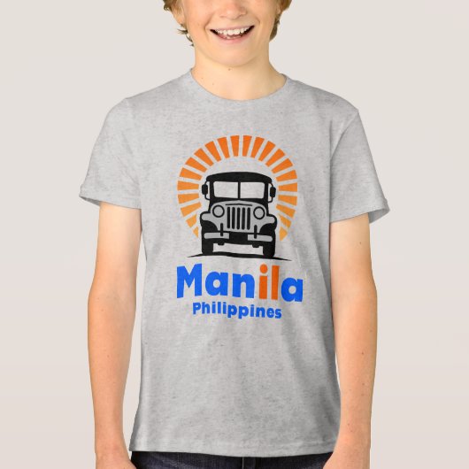 Manila Philippines Southeast Asia Tri-Blend Shirt (Voorkant)
