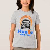 Manila Philippines Southeast Asia Tri-Blend Shirt (Voorkant)