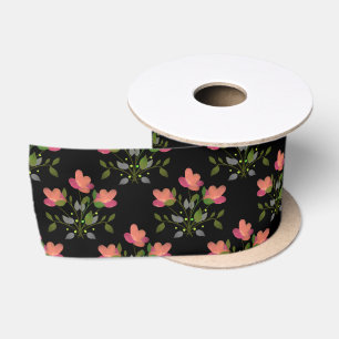 Manila Shawl Style Floral Satin Ribbon Satijnen Lint