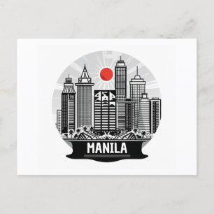 Manila Skyline Briefkaart