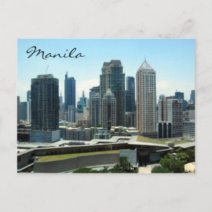 manila skyline briefkaart