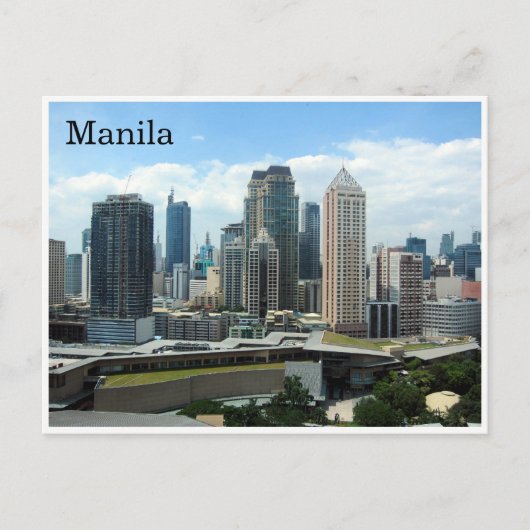 manila skyline briefkaart (Voorkant)