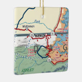 Manila UT Map Keramisch Ornament (Rechts)